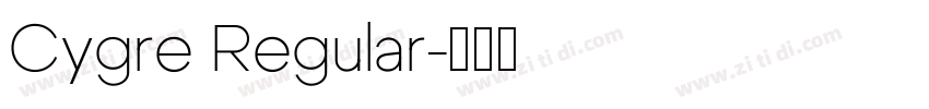 Cygre Regular字体转换
